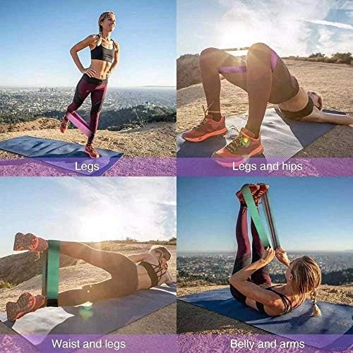 YCFBH izdržljiva traka za Hip krug Yoga protiv klizanja Teretana fitnes gumena traka Vježba pletena elastična traka za podizanje bokova