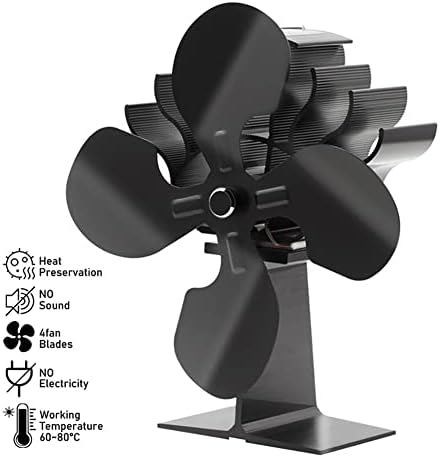 Mihtra 4 oštrica kamin ventilator toplotni pogon za drva gorionik peći Fan tihi ventilator okoliša grijač efikasna distribucija topline