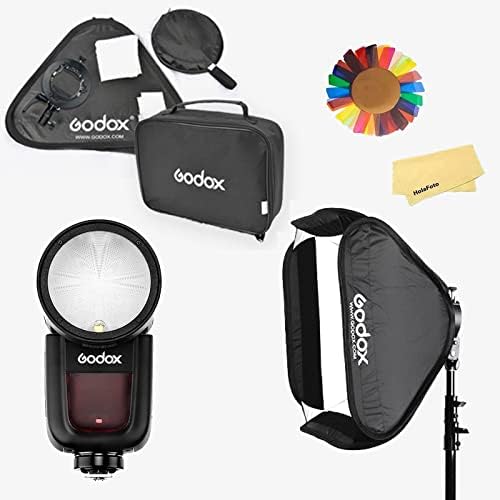 Godox V1-s Blic kamere sa okruglom glavom 76ws 2.4 G TTL1/8000 HSS za Sony Flash Speedlight Speedlite Light, sa Godox S2 Flash Speedlite