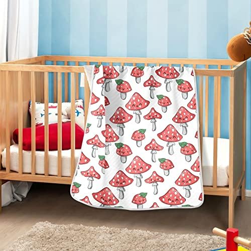 Ollabaky gljive slatka beba pokriva za dječake Djevojke pamuk bacanje pokrivač s prekrivačem krevetića za kolica za djecu koja prima