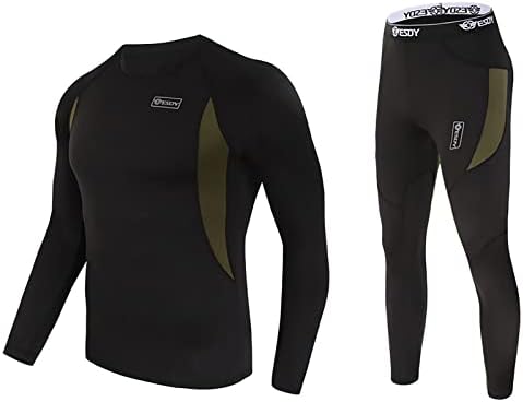 Termalno donje rublje Sportski odijelo za muškarce Kompresijske košulje za kompresiju 2pcs Outfit Gym Yoga Fitness Track Set