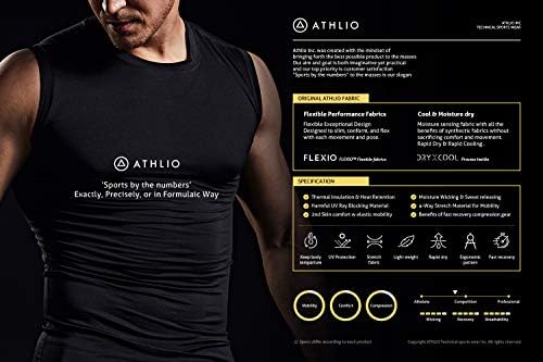 ATHLIO 3 Paket muške atletske hladne suhe kompresijske kratke hlače, sportske performanse aktivne hulahopke za trčanje