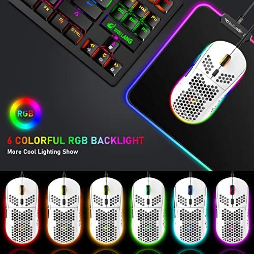 60% mehanička igračka tastatura i miš kombinacija, Ultra-kompaktni Mini 62 tasteri tipa C Chroma 20 Rainbow efekti sa pozadinskim