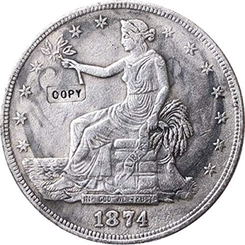 1874-CC TRADE DOLLAR Kopiraj Copysovevenir Novelty Coin Coin poklon