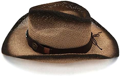Muški šešir Western Cowboy ručno rađeni slamnati šešir za muškarce i žene na otvorenom kapa na plaži na moru Sunhats Round Up kape