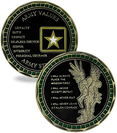 Američka lampica za brtvu Metalni amblem Vrijednosti vojnog vojnika Creed Challenge Coin - Vojni pokloni