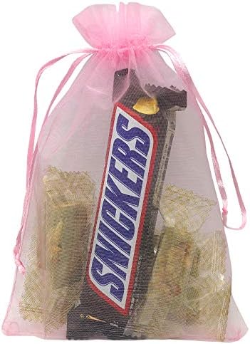 Jexila 120kom Sheer Organza torbe 5x7 inča mrežaste torbe vezice mala torbica poklon torbe za nakit svadbena zabava Baby Shower Favor