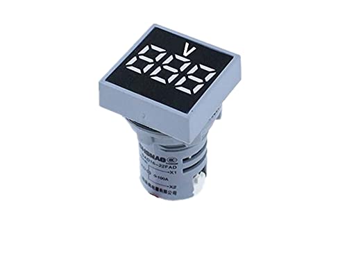 Eksil 22mm mini digitalni voltmetar kvadrat 20-500V voltni napon ispitivač mjerač LED lampica lampica