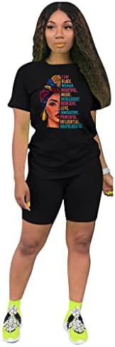 Topsrani Womens Dvodijelna odjeća Bodycon TrackSuit Dukset Print Jogger Biker Workout Lounge Pajamas Shorts Pant Set