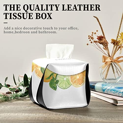 Limunski ljetni voćni tkivni kutija pokriva pravokutna kožna kutija tkiva s ručkom dozatorom tkiva za lica za kupatilo za kupatilo