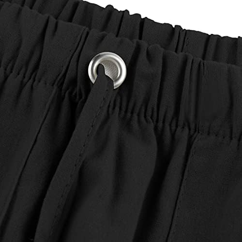 Muške pamučne pantalone ljetne elastične strukske vučne vrećaste džepove hlače casual lagane fit vintage pantalone