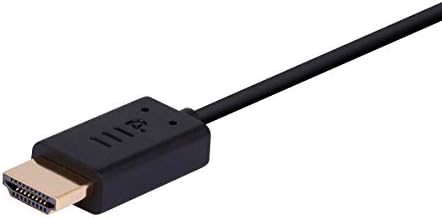 Monopricija 4K mali promjer brzi HDMI za mini HDMI pasivni kabel - 0,5 stopa - crna | 4k @ 60Hz, 18gbps, 40wg, HDR, za kućno kino,