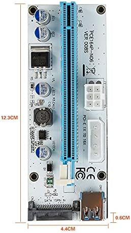 Konektori TISHRIC 008s podizača kartica 1x 16x USB3. 0 Extender rudarstva Rudar VER008S 3 u 1 Molex 4Pin SATA 6PIN PCIE PCI-E PCI