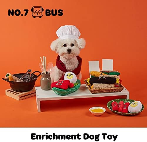 Br. 7 Interaktivne igračke za pse - obogaćivanje, mentalna stimulacija - sakrij i potražite aktivnost za pse - korejska hrana Topokki