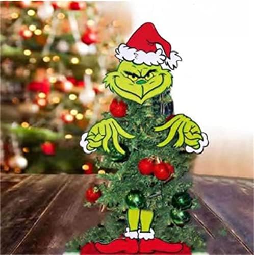 Božićne ukrase, Grinch Božićno drvce, Božićno stablo, Božićni ukrasi Grinch tematske potrepštine za zabave