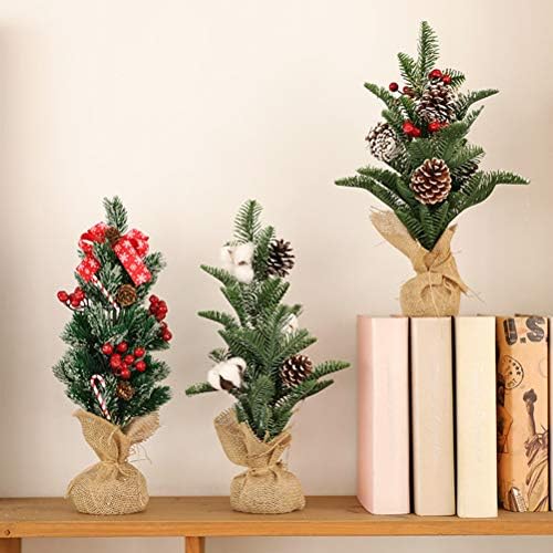 Valiclud 1pc Mini božićno stablo Pinecone Dekoracija Simulacija Xmas Bonsai ukras za Božić