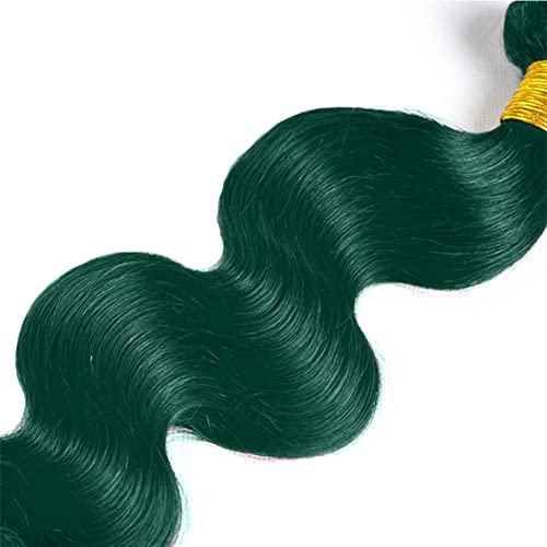 Zeleni Ombre snopovi Body Wave Hair snopovi zelena ljudska kosa 3 snopovi Human Hair Weave snopovi tamni korijen Ombre zelena Djevičanska