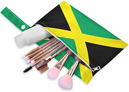 Zzxxb Jamaica zastava vodootporna mokra torba za višekratnu krpu za ponovnu upotrebu pelene sa džepom sa patentnim zatvaračem za putničke