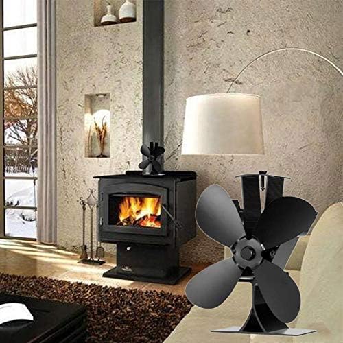 Mifor YYYSHOPP Kućni tihi ventilator za štednjak sa 4 oštrice električni ventilator za kamin