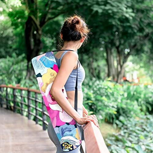 Tradicija klasični uzorak Yoga Mat torbe full-Zip Yoga Carry Bag za žene i muškarce, Vježba Yoga Mat Carrier sa podesivim remenom