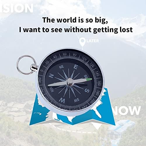 Kompas za kampiranje, prijenosni preživljavajući sportski navigacijski kompas za kamp planinarski kompas za djecu mali kompas za planinarenje