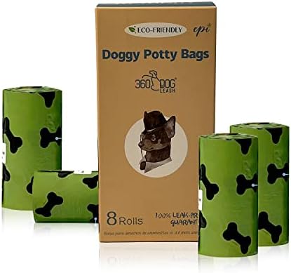 360 Dog least™ kese za Kakicu – nepropusne za curenje, barijera protiv vlage, guste vrećice za otpad za pse i mačke i rolne dozatora