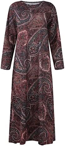 Nokmopo haljine za žene 2023 Party Fashion V-izrez V-izrez Večernja haljina Šifonska printsd haljina Svečane haljine