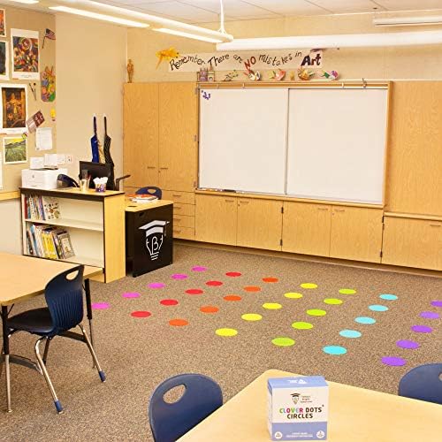 Tačke djeteline, 7 inča veliki Spot krugovi za tepihe, 35 sedećih markera po pakovanju za vaspitače i decu u učionicama vrtića i predškolskih