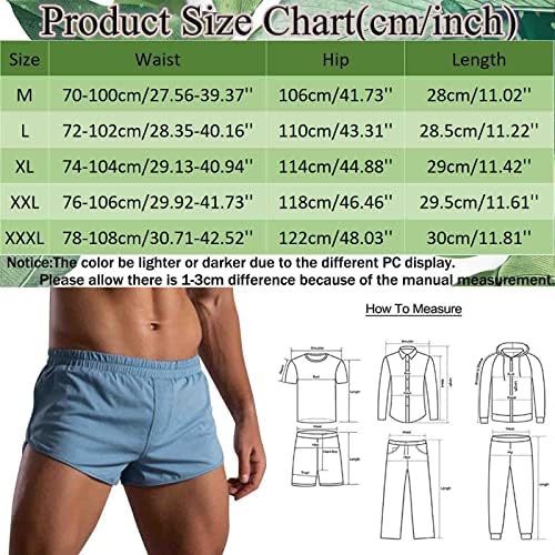 Bokserske kratke hlače za muškarce pakiranje muške ljetne čvrste boje pamučne hlače elastična benda labave suhe duge noge za noge za