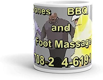 Jones BBQ i masaža stopala 11 oz bijele keramike