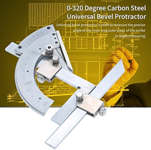 UOEIDOSB Professional Carbon Steel Univerzalni zaštitni nosač 0-320 ° Atter za mjerni alat za mjerenje
