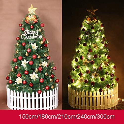 5ft lit božićno drvce, 200 tipova podružnice, premium PVC igle, umjetno Xmas Tree W / LED i odmori, lagano montaža-zelena 5ft