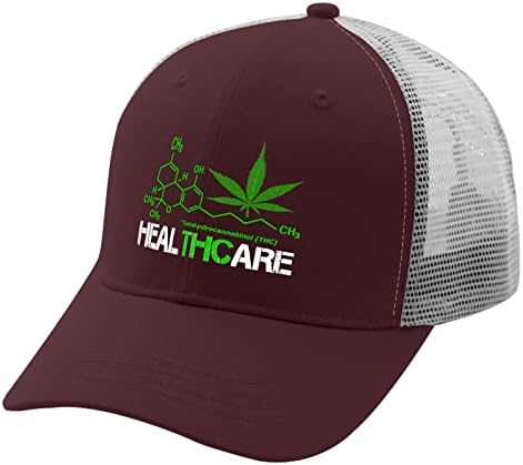 Korov kanabis 420 šešir THC Healthcare Bejzbol kapa za muškarce Smiješni traper tata šešir podesiv