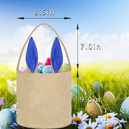 Doxrmuru korpa za uskršnje Zečiće torbe za jaja za djecu Candy Egg Basket zečji Print kante sa lepršavim torbama za poklone Za Rep
