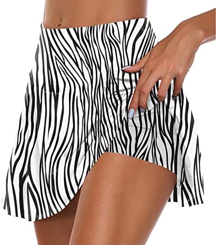 ZhenSanguo tenis suknje Golf suknje za žene izvlačenje elastičnih pojačava u obliku elastičnih struka Casual Beach Hlače