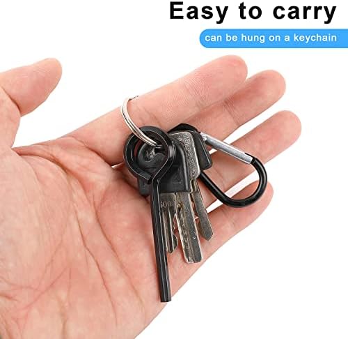 5/32 inčni Imbus ključ za ključeve standardni Šesterokutni ključ sa punom petljom, 10 paketa Crni Imbus ključ za vrata Set za Panic