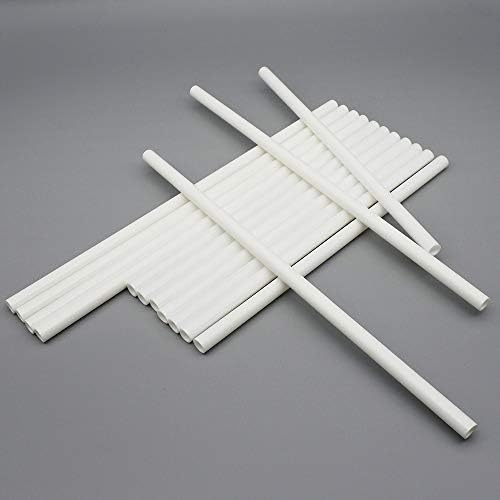 Jyongmer 24kom plastične bijele štapiće za Tiple za torte 9,5 i 12 dužine štapići za torte slamke za Tiple za torte za višeslojne
