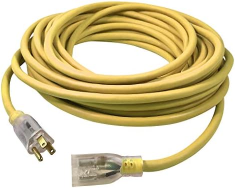Američka žica i kabel 14/3 100 stopa SJTW Žuto osvijetljeno produžne kabel
