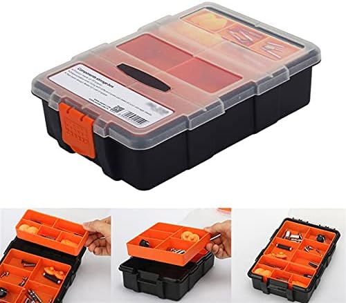 Liuškop kutija za alate Mini kutija za pohranu od plastike za pohranu za elektroničke komponente Vijčani vijčari Organizator s prozirnim
