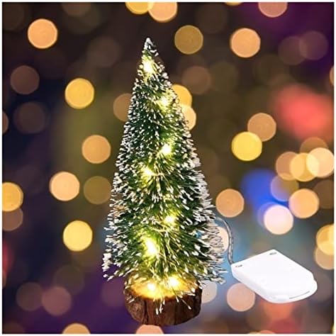 Deflab božićno drvsko drvo lagan mini umjetni ukrasni božićnih drvca za odmor za odmor minijaturni ukrasi za djecu za dječje božićne