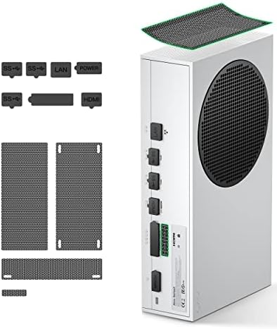 Set filtra za prašinu kompatibilan je s Xbox serije S, Zaonool 7 silikonskim utikačima i 4 PVC filtra za prašinu, USB HDMI LAN Power