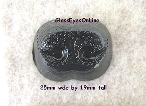 Glasseyesonline 12 plastične sigurnosne nose 25 mm Crochet Šivenje pasa Bear životinja