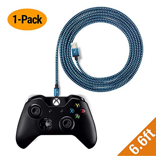 Exinoz Xbox One Controller kabel za punjenje | Zamjena napajanja za Xbox One Elite / Xbox One S / Xbox One X kontroleri | 6,6ft plavi