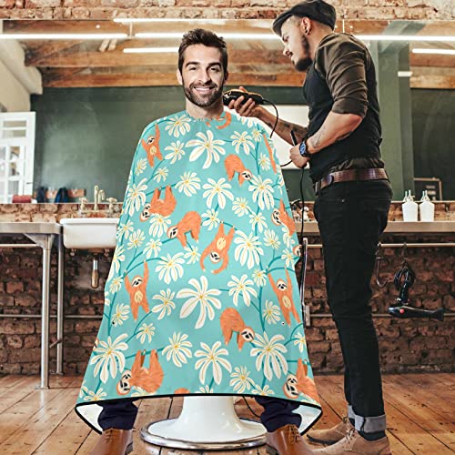 Vissunny Barber Cape Slatka ledina cvjetna stabla poliesterska rezanje kose salon za kosu ogrtač Amotička frizura za brijanje otporna