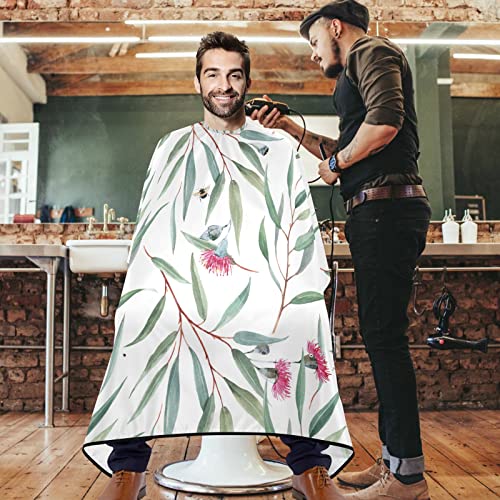 Visesunny Barber Cape Xmas Pink Cvjetni poliesterski salon za rezanje kose Cape pregača antistatička frizura za brijanje vodootporne