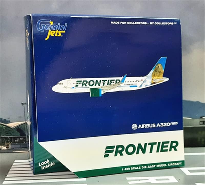 Geminijets Frontier Airlines za unaprijed izgrađen Model aviona Airbus A320neo N303FR 1/400 DIECAST