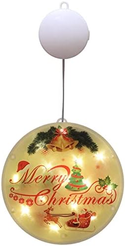 Svjetla u boji, Božićni prozori, dekorativna svjetla u trgovini, usisne čašice u sobi, viseća svjetla za baterije, pogodna za Božićne