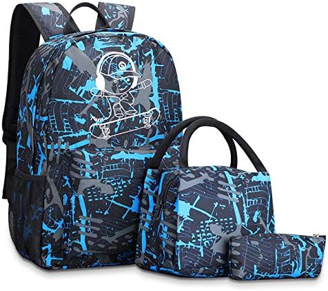 Pawsky školski ruksak za dječake, 14-inčni ruksak za Laptop sa USB priključkom za punjenje, lagana vodootporna torba za knjige Daypack
