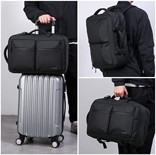 BUNPOL putni ruksak, vodootporan 17.3 inčni ruksak za Laptop Flight odobreni ruksak za nošenje Daypack prtljaga ruksak za muškarce