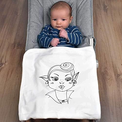 Azeeda 'Elf Girl Winkhing' Pamuk Baby pokrivač / šal